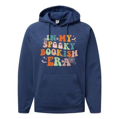 In My Spooky Boooookish Era Ghost Reading Books Halloween Cute Gift Performance Fleece Hoodie