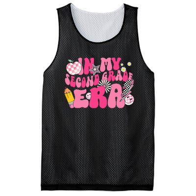 In My Second Grade Era Back To School 2nd Grade Retro Groovy Mesh Reversible Basketball Jersey Tank