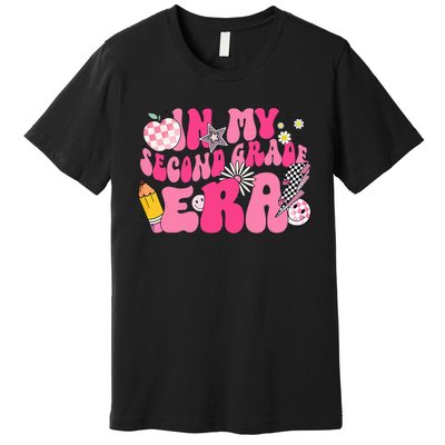 In My Second Grade Era Back To School 2nd Grade Retro Groovy Premium T-Shirt