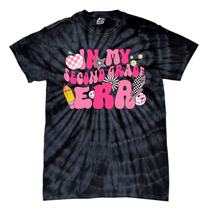 In My Second Grade Era Back To School 2nd Grade Retro Groovy Tie-Dye T-Shirt