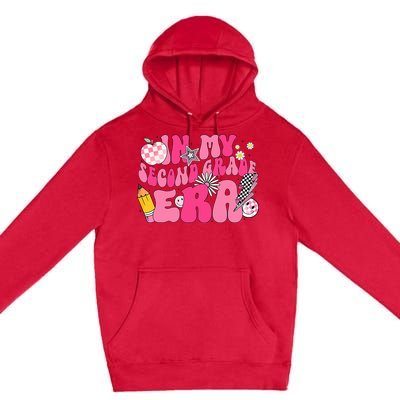 In My Second Grade Era Back To School 2nd Grade Retro Groovy Premium Pullover Hoodie