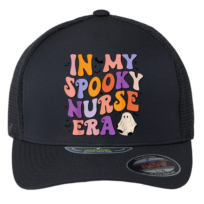 In My Spooky Nurse Era Halloween Groovy Witchy Spooky Nurse Flexfit Unipanel Trucker Cap