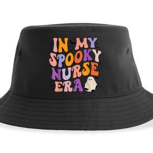 In My Spooky Nurse Era Halloween Groovy Witchy Spooky Nurse Sustainable Bucket Hat