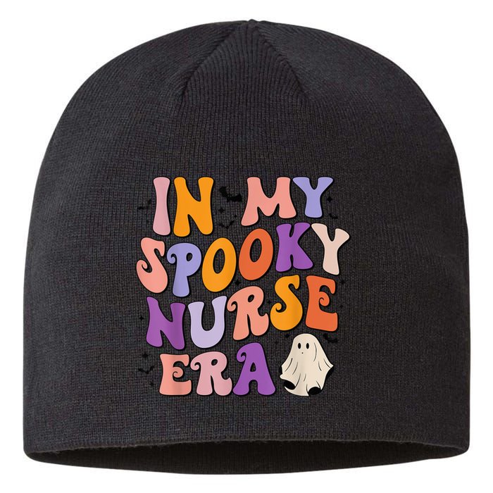 In My Spooky Nurse Era Halloween Groovy Witchy Spooky Nurse Sustainable Beanie