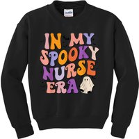 In My Spooky Nurse Era Halloween Groovy Witchy Spooky Nurse Kids Sweatshirt