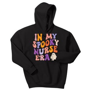 In My Spooky Nurse Era Halloween Groovy Witchy Spooky Nurse Kids Hoodie