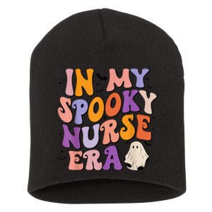 In My Spooky Nurse Era Halloween Groovy Witchy Spooky Nurse Short Acrylic Beanie