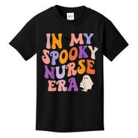 In My Spooky Nurse Era Halloween Groovy Witchy Spooky Nurse Kids T-Shirt