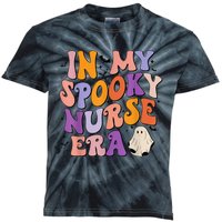 In My Spooky Nurse Era Halloween Groovy Witchy Spooky Nurse Kids Tie-Dye T-Shirt