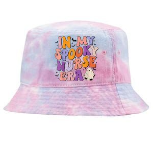 In My Spooky Nurse Era Halloween Groovy Witchy Spooky Nurse Tie-Dyed Bucket Hat