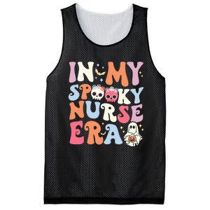 In My Spooky Nurse Era Halloween Groovy Witchy Spooky Nurse Mesh Reversible Basketball Jersey Tank