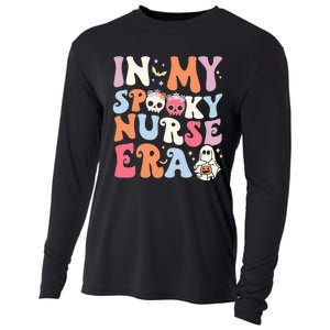 In My Spooky Nurse Era Halloween Groovy Witchy Spooky Nurse Cooling Performance Long Sleeve Crew