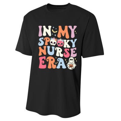 In My Spooky Nurse Era Halloween Groovy Witchy Spooky Nurse Performance Sprint T-Shirt