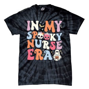 In My Spooky Nurse Era Halloween Groovy Witchy Spooky Nurse Tie-Dye T-Shirt