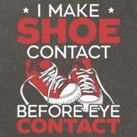 I Make Shoe Contact Before Eye Contact Sneakerhead Cotton Canvas Backpack