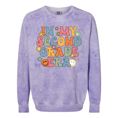 In My Second Grade Era Back To School Colorblast Crewneck Sweatshirt