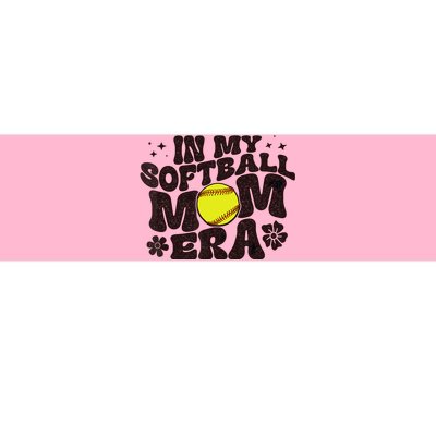 In My Softball Mom Era Softball Mama Wo Retro Bumper Sticker