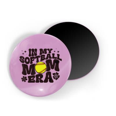 In My Softball Mom Era Softball Mama Wo Retro Magnet