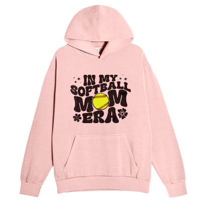 In My Softball Mom Era Softball Mama Wo Retro Urban Pullover Hoodie