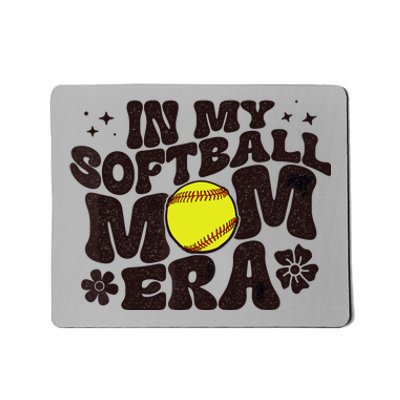 In My Softball Mom Era Softball Mama Wo Retro Mousepad