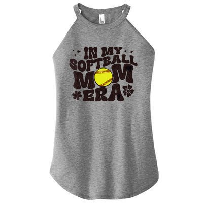 In My Softball Mom Era Softball Mama Wo Retro Women’s Perfect Tri Rocker Tank