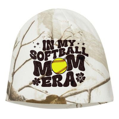 In My Softball Mom Era Softball Mama Wo Retro Kati - Camo Knit Beanie