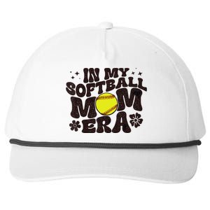 In My Softball Mom Era Softball Mama Wo Retro Snapback Five-Panel Rope Hat