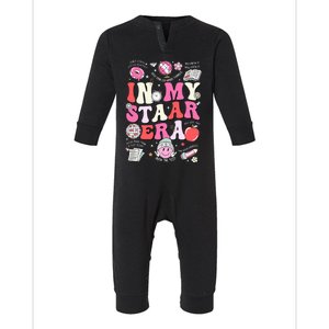 In My Staar Era Motivational Testing Test Day Funny Teacher Infant Fleece One Piece