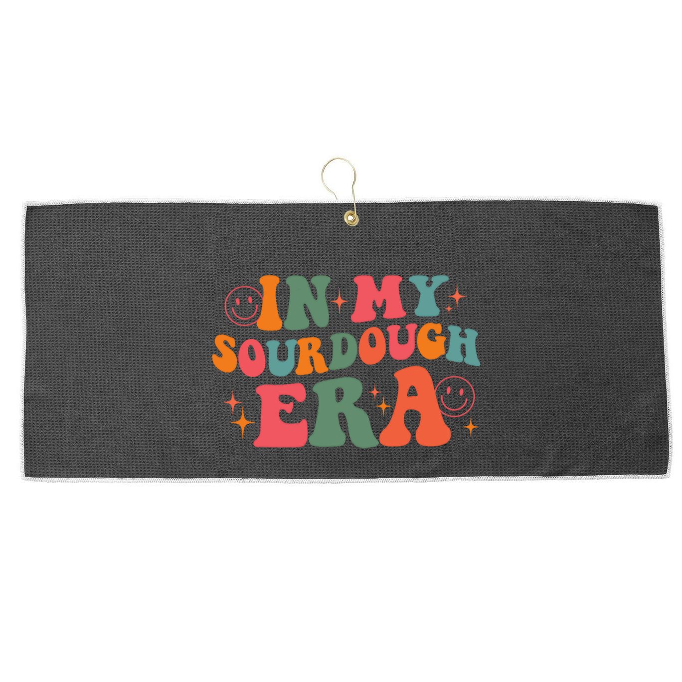 In My Sourdough Era Bread Baking Sourdough Large Microfiber Waffle Golf Towel