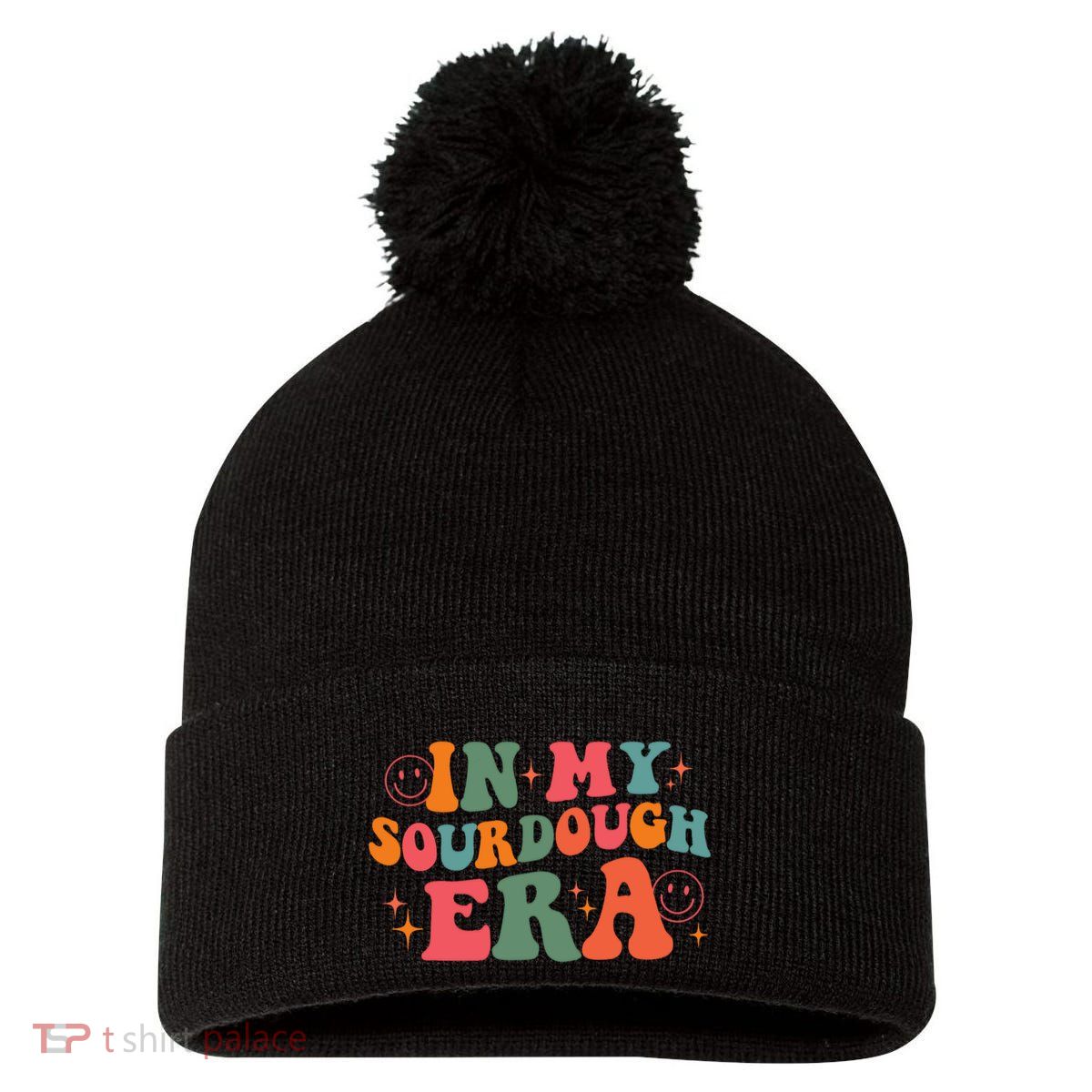In My Sourdough Era Bread Baking Sourdough Pom Pom 12in Knit Beanie