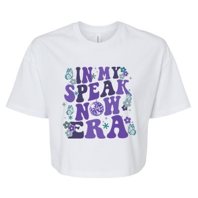 In My SpeakNow Era T.S. TS Speak Bella+Canvas Jersey Crop Tee