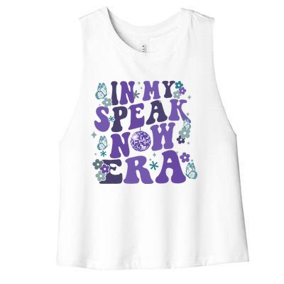 In My SpeakNow Era T.S. TS Speak Women's Racerback Cropped Tank