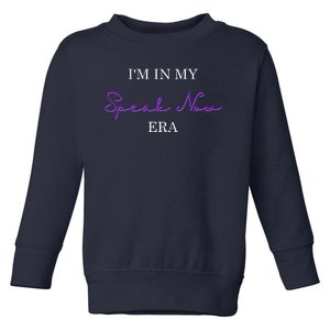 In My Speak Now Era Toddler Sweatshirt