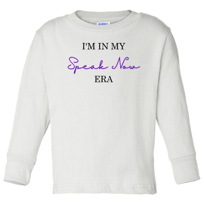 In My Speak Now Era Toddler Long Sleeve Shirt