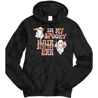 In My Spooky Hair Stylist Era Hairdresser Halloween Tie Dye Hoodie
