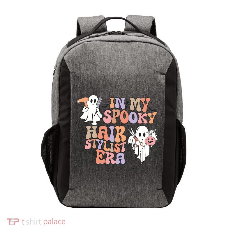 In My Spooky Hair Stylist Era Hairdresser Halloween Vector Backpack