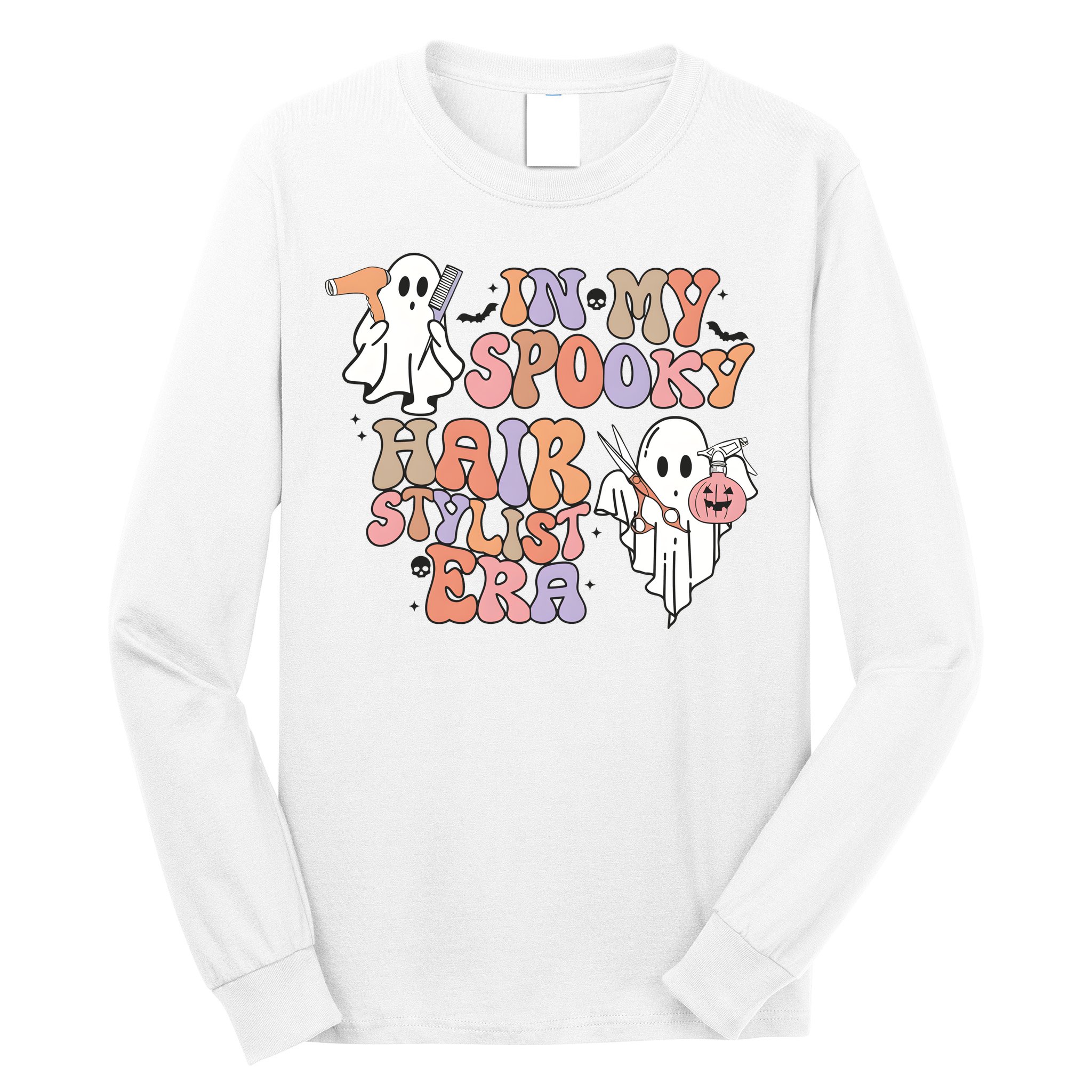 In My Spooky Hair Stylist Era Hairdresser Halloween Long Sleeve Shirt