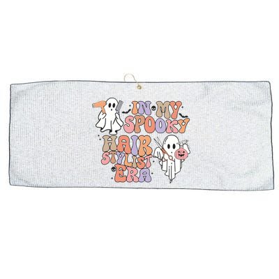 In My Spooky Hair Stylist Era Hairdresser Halloween Large Microfiber Waffle Golf Towel