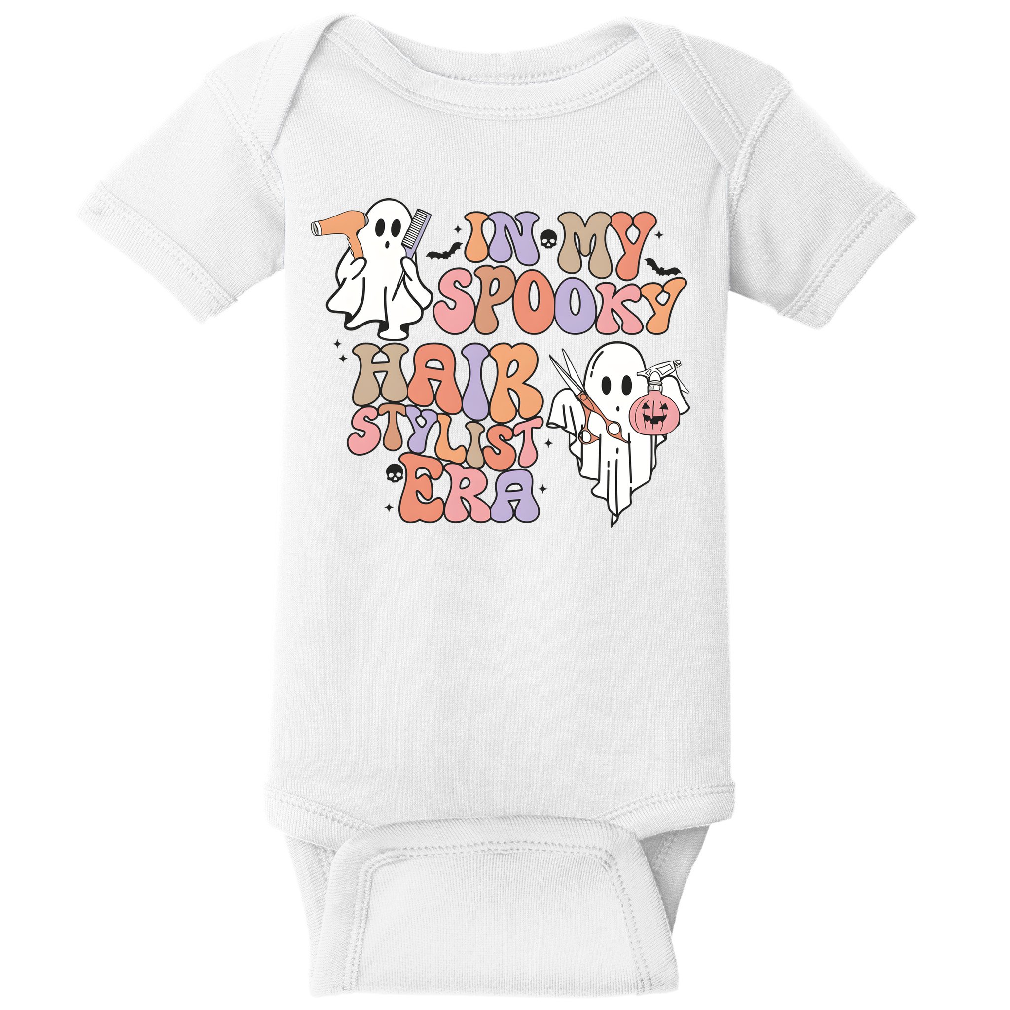 In My Spooky Hair Stylist Era Hairdresser Halloween Baby Bodysuit