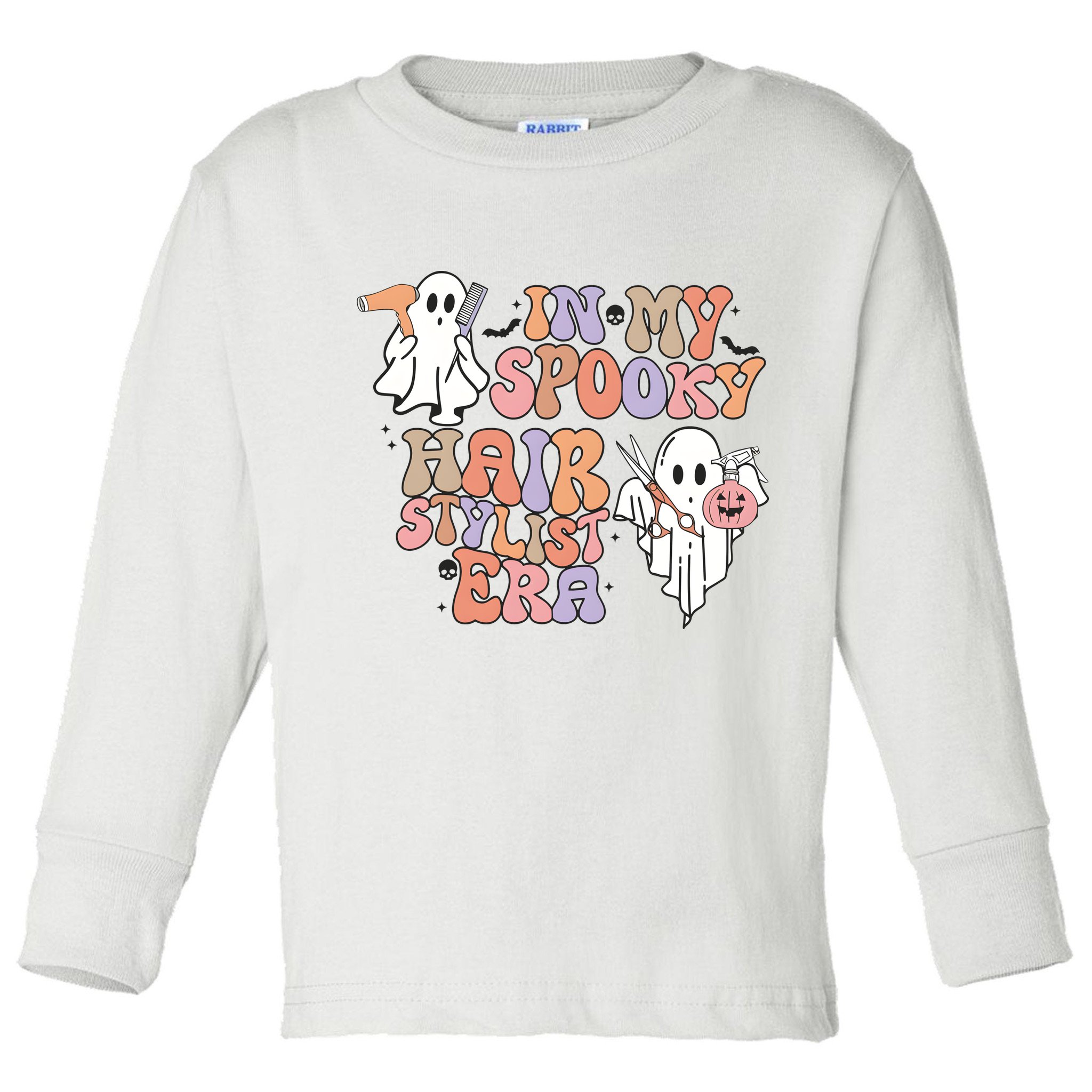 In My Spooky Hair Stylist Era Hairdresser Halloween Toddler Long Sleeve Shirt