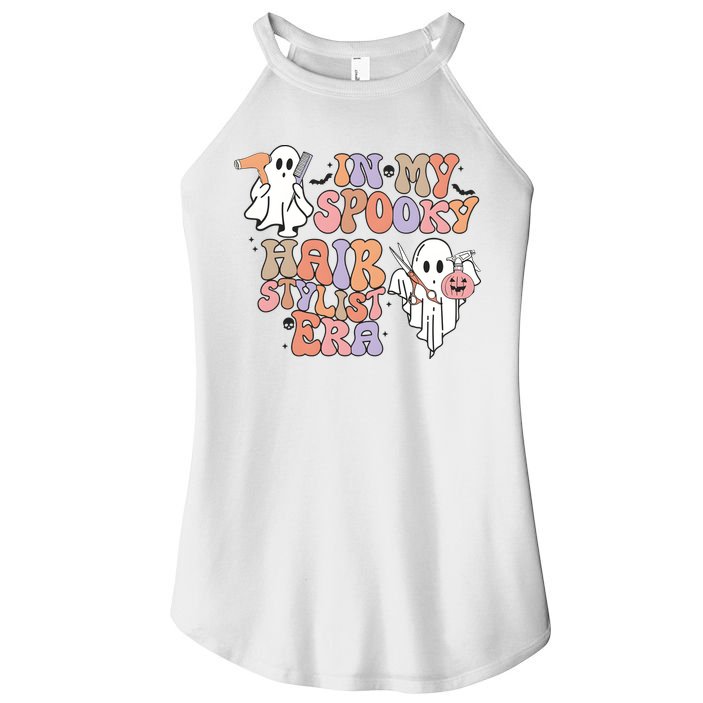 In My Spooky Hair Stylist Era Hairdresser Halloween Women's Perfect Tri Rocker Tank