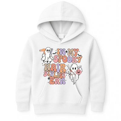 In My Spooky Hair Stylist Era Hairdresser Halloween Kids Hoodie