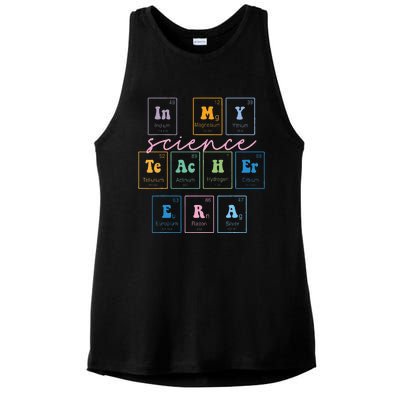 In My Science Teacher Era Funny Science Teacher Ladies PosiCharge Tri-Blend Wicking Tank