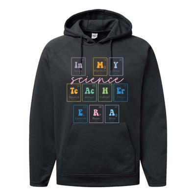 In My Science Teacher Era Funny Science Teacher Performance Fleece Hoodie