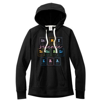 In My Science Teacher Era Funny Science Teacher Women's Fleece Hoodie