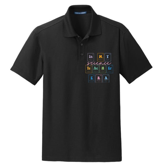 In My Science Teacher Era Funny Science Teacher Dry Zone Grid Polo