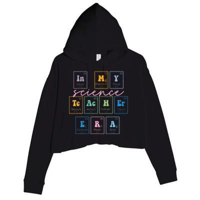 In My Science Teacher Era Funny Science Teacher Crop Fleece Hoodie