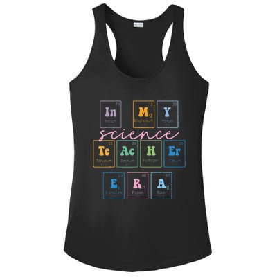 In My Science Teacher Era Funny Science Teacher Ladies PosiCharge Competitor Racerback Tank