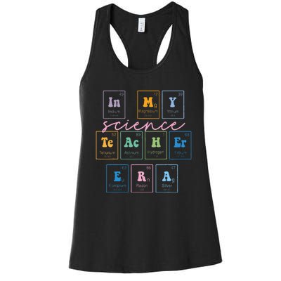 In My Science Teacher Era Funny Science Teacher Women's Racerback Tank