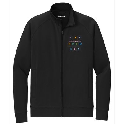 In My Science Teacher Era Funny Science Teacher Stretch Full-Zip Cadet Jacket